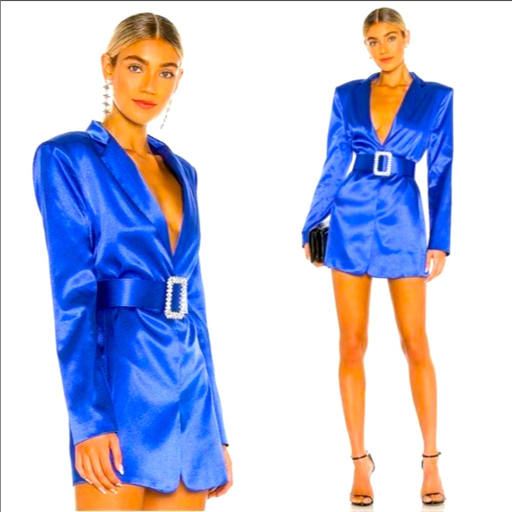 Bronx & Banco Carmen Indigo Blazer Dress
